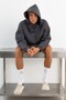 Men's Oversize Sweatshirt Hoodie Chmp Studios Printed Smoked – Hooded, Kangaroo Pocket, 3 Threads - 4