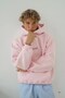 Men's Oversize Sweatshirt Hoodie Chmp Studios Printed Pink – Hooded, Kangaroo Pocket, 3 Threads - 2