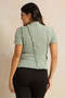 Women Mint Textured Top - 3