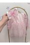 Sparkling Star Printed Balloon Sleeve Buckle Girls' Tulle Dress - 6