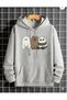 Girls/Boys Unisex Oversized 3 Head Printed Hoodie