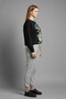 Women's Happy Bunny Printed 100% Cotton 3 Thread Non-Brushed Sweatshirt - Crew Neck Basic Top - 3
