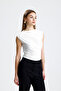 Sleeveless Blouse with Cross Ruched Detail - 5