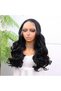 Wavy Fiber Synthetic Tulle Wig with Black Baby Hair - 4