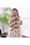 White Platinum Sparkle and Ombre Tulle Wig with Russian Auburn - 5