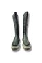Women's Khaki Genuine Leather Camouflage Patterned Boots - 5