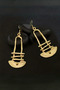Luna Steel 4 cm Long Retro Women's Earrings