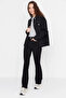Bt13982108 Women's 90's Black Flared High Waist Extra L Stretch Fabric Jeans Denim Pants - 5