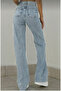 Bt19012458 Snow Wash Casual Jeans Blue Stretch Fabric - 3