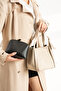 Linndy Model Suede Women's Hand and Shoulder Bag - 2