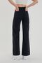 Bt11200304 Jeans Women's High Waist Non-Fading Black Comfort Stretch Fabric Loose Pants - 3