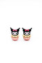Kuromi Design Tarnish-Free Stainless Steel Anti-Allergic Earrings for Silver Needle Pierced Ears - 2
