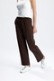 High Waist Scuba Pants with Front Seam - 3