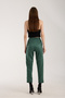 Suede Pleated Elastic Waist Pants - Suede Pleated Elastic Waist Pants - 8