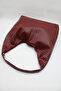 Women's Burgundy Oversized Casual Knitted Textured Large Interior Volume Shopper Hand, Arm and Shoulder Bag - 5