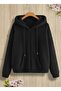 Women's Plush Zippered Hooded Fleece Sweatshirt – Soft Textured Comfortable Oversized Models - 3