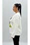 Plus Size Teddy Bear Graphic Stone Pearl Detailed Long Sleeve O Oversized Women's Sweat - 4