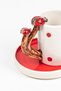 Ladybug Designed 2-Person 4-Piece Handmade Coffee Cup Set - 6