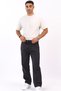 Mens Trendy Baggy Denim Jeans Pant Black Ash