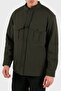 Chest Pocket Detailed Comfort Fit Mock Neck Button Jacket Men's Jacket Em003695 Af18502 U81
