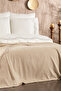 100% Cotton Marble Pattern Embroidered, 7-Piece Double Duvet Cover Set with Pique Bedspread - 3