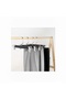 Black Wooden Trouser and Skirt Hanger with American Hook 10 Pieces Special Series - 2