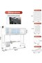 3-Tier Over-the-Sink Dish Drying Rack with Lid (White) - 4