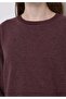 Regular Fit Round Neck Plain Women's Purple T-Shirt - 4