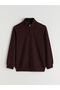 Zippered Stand Collar Men's Sweatshirt - 5