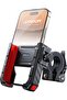 Universal Bike & Motorcycle Phone Holder Mount – One-Hand Auto Lock, Anti-Shake 4-Claw Grip, 360°