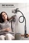 Gooseneck Phone Holder for Bed - Cell Phone Mount Clamp Clip, Flexible Long Arm - 3