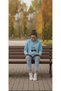 Women's Cerry Printed Oversized Hooded Sweatshirt