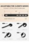 10-Pack Silicone Cable Ties Cord Organizer Strap (Black) - 5