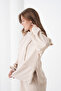 Women's Oversized Hooded Sweatshirt Pleated Design Tracksuit Set Suitable for Hijab - 5