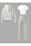 Children's New New York Printed 3-Piece Crop T-Shirt Jacket and Sweatpants Set - 2