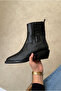 Women's Boots Black Croco