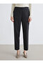 Lcw Grace Anthracite Women's Plaid Pants with Elastic Waist - 2