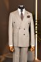 Exclusive Men's Double-Breasted Suit Slimfit –Slimfit, Please Choose 1 Size Larger.