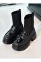 Wanye Premium Black Knitwear Stretch Boots