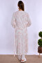 Effortt Powder/Ecru Maternity Pajama Set with Dressing Gown - 3