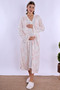 Cotton Fabric Maternity Set with Breastfeeding Features Effortt |   4 Pieces - Powder-Ecru - 2