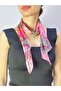 110X15 cm Ethnic Patterned Women's Scarf Neck Tie Pink