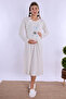 Effortt Blue Maternity and Postpartum Nightgown Set with Robe - 5