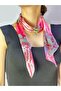 110X15 cm Ethnic Patterned Women's Scarf Neck Tie Pink - 3