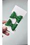 Pine Green 2-Piece Mini Bow Clip Buckle (5cm Metal Clip) - 2