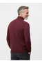 Men's Thin Wool Knitwear Knit Regular Fit Dad Zipper Half Turtleneck High Neck Sweater Blouse 5160 - 5