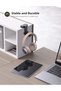Headphone Stand - 360° Rotation Adhesive Headset Hanger with Cable Organizer (Black) - 3