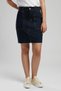 Normal Waist Dark Blue Women's Straight Standard Skirt 261 Lcf 126005 Mia 2 Denim - 2
