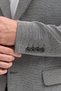 Dorra Men's Gray Cotton Blend Stretch Fabric Dobby Mono Collar Sport Slim Fit Blazer Jacket - 6