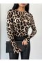 Women's Large Leopard Print Body with Finger Detail - 4